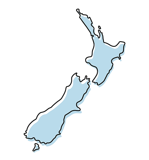 outline of new zealand
